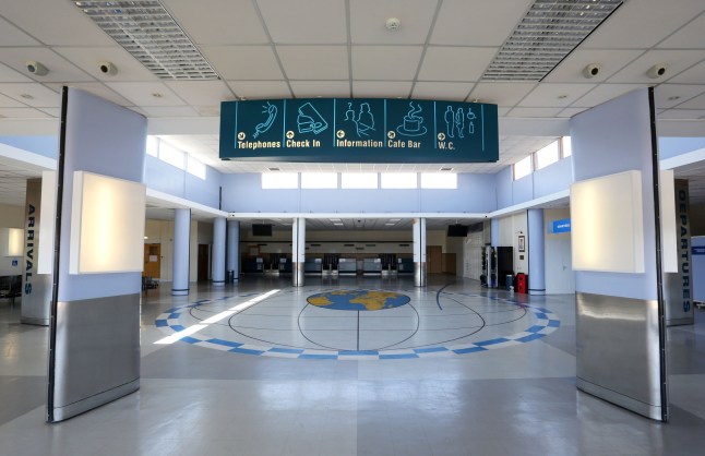 The scene at Manston Airport in Kent on the day of its closure as it failed to find an alternative viable option for staying open. PRESS ASSOCIATION Photo. Picture date: Thursday May 15, 2014. See PA story AIR Manston. Photo credit should read: Gareth Fuller/PA Wire