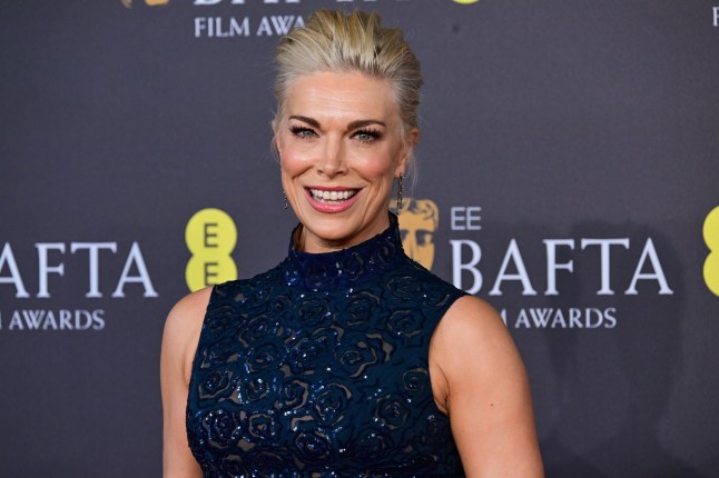 Mandatory Credit: Photo by Anthony Harvey/Shutterstock (14346642ck) Hannah Waddingham 77th British Academy Film Awards, Arrivals, Royal Festival Hall, London, UK - 18 Feb 2024