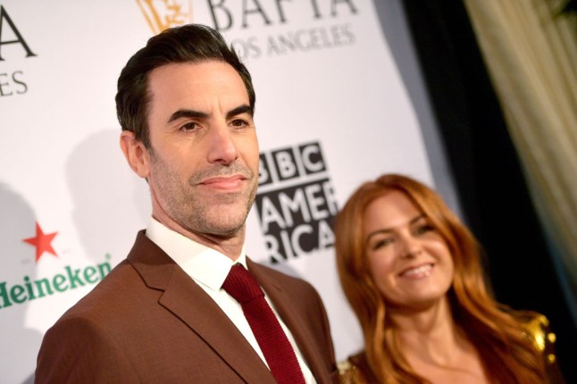 Sacha Baron Cohen and Isla Fisher