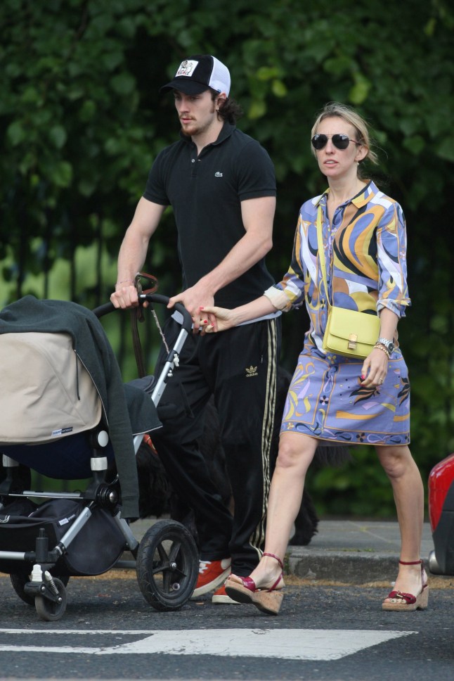 Mandatory Credit: Photo by Beretta/Sims/REX/Shutterstock (1318243b) Aaron Johnson and Sam Taylor-Wood with their daughter Wylda Rae Sam Taylor-Wood and boyfriend Aaron Johnson in Primrose Hill, London, Britain - 10 May 2011