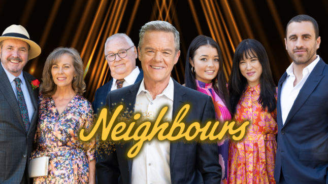 Karl, Jane, Harold, Paul, Sadie, Wendy and Andrew in Neighbours