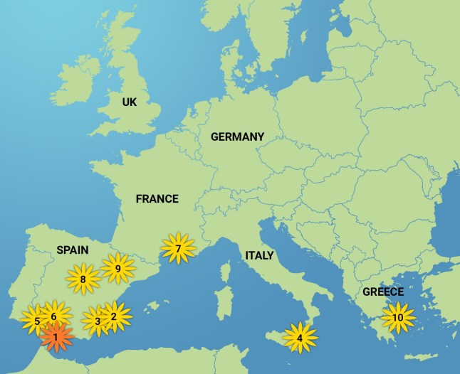 The sunniest city in Europe