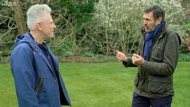 uncleared grabs - U2 legend Adam Clayton makes an appearance on BBC's Gardener's World