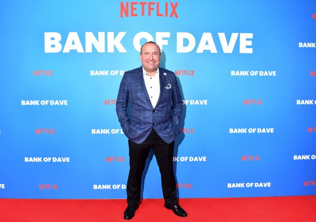 BURNLEY, ENGLAND - JANUARY 15: Dave Fishwick attends the world premiere of Netflix's "Bank of Dave" on January 15, 2023 in Burnley, England. (Photo by Anthony Devlin/Getty Images for Netflix)