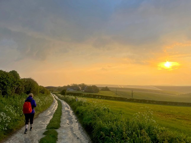 Claie Wilson after the storm near Daggers Gate (Picture: Deborah Arthurs)