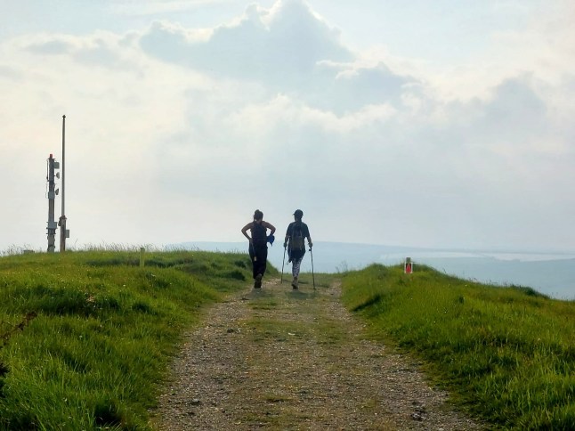 Deborah Arthurs and Connie Sideras by the Lulworth Ranges (Picture: Craig Munro)