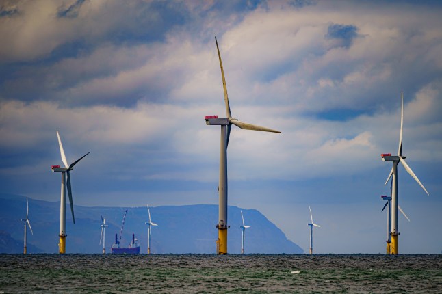 File photo dated 26/07/22 of RWE's Gwynt y Mor, the world's 2nd largest offshore wind farm located eight miles offshore in Liverpool Bay, off the coast of North Wales. The UK will fail to achieve a "just and fair" transition by 2030 unless there is urgent alignment across the political spectrum to sustain offshore energy industry jobs and investment, a study has found. Experts at Robert Gordon University analysed more than 6,560 pathways for the industry between now and 2030, concluding that political decisions rather than market forces will influence the size of the workforce. Issue date: Tuesday May 21, 2024. PA Photo. See PA story ENERGY Offshore. Photo credit should read: Ben Birchall/PA Wire