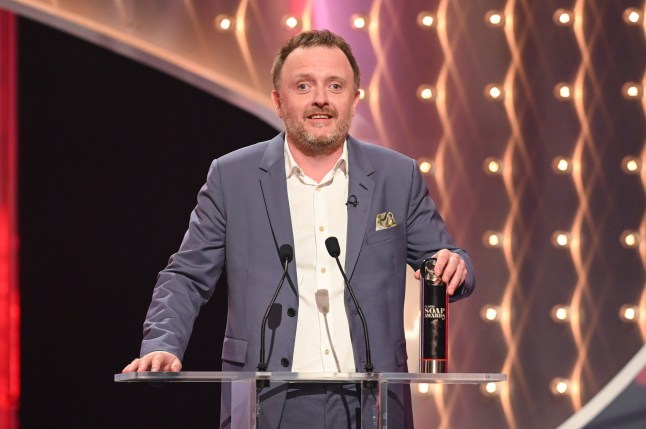 Editorial use only Mandatory Credit: Photo by ITV/REX/Shutterstock (13939376bv) Chris McCausland presenting the Best Comedy Performance award 'The British Soap Awards 2023' TV Show, UK - 06 Jun 2023 The British Soap Awards returns to ITV1 and ITVX to celebrate the nation's biggest and most-loved soap operas. This year the awards took place at The Lowry in Salford and were hosted by new host - Jane McDonald (Phillip Schofield's replacement). The numerous awards were presented by an array of well-known faces from across the TV and showbiz world.