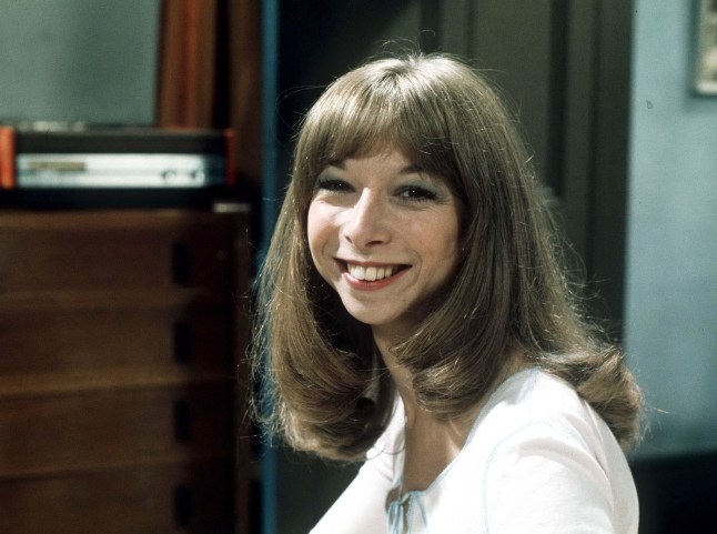 Smiling Gail Platt in Coronation Street circa 1974