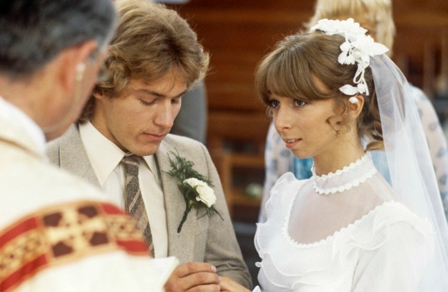 Gail and Brian Tilsley's wedding in Coronation Street