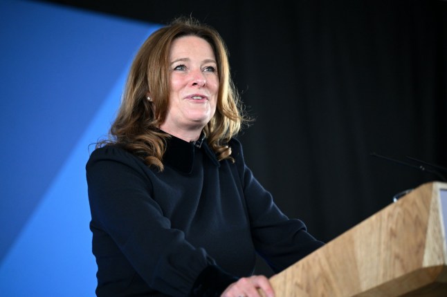 Mandatory Credit: Photo by Victoria Jones/Shutterstock (14533814ap) Secretary of State for Education, Gillian Keegan Conservative Party's Manifesto Launch, Silverstone Circuit, Towcester, Northamptonshire, UK - 11 June 2024