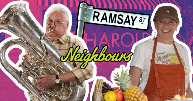 Harold and Melanie in Neighbours