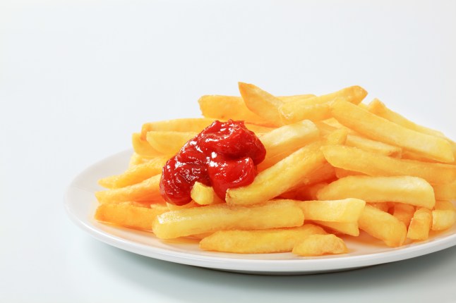 French fries ketchup