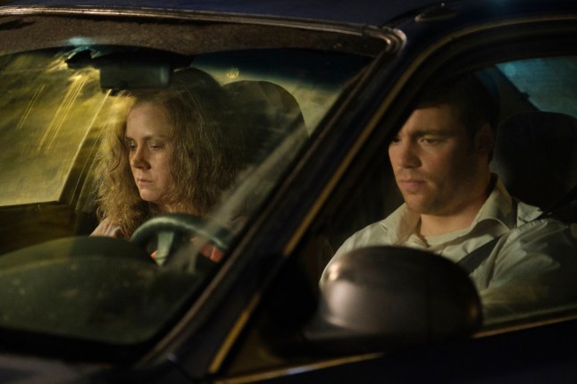 This image released by Netflix shows Amy Adams, left, and Gabriel Basso in a scene from "Hillbilly Elegy." (Lacey Terrell/Netflix via AP)