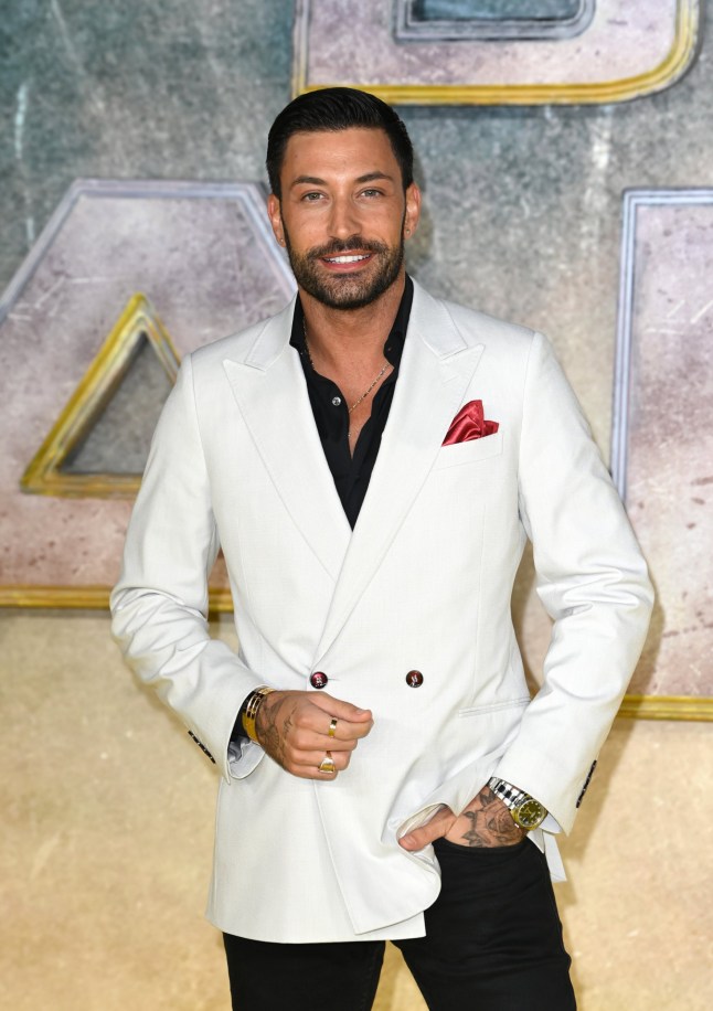 LONDON, ENGLAND - OCTOBER 18: Giovanni Pernice attends the UK Premiere of "Black Adam" at Cineworld Leicester Square on October 18, 2022 in London, England. (Photo by Eamonn M. McCormack/Getty Images for Warner Bros. )