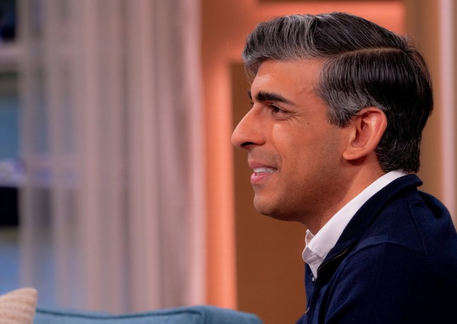 Editorial use only Mandatory Credit: Photo by Ken McKay/ITV/Shutterstock (14569441be) Rishi Sunak 'This Morning' TV show, London, UK - 03 Jul 2024