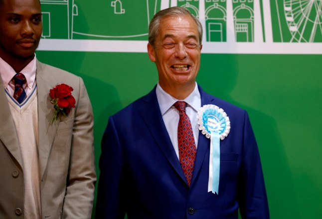 Nigel Farage at the Election count, Essex, UK - 04 Jul 2024