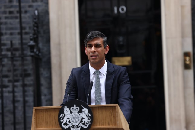 * LIVE SEND FROM CAMERA PLEASE CONTACT IF CAPTION CLARIFICATION IS NEEDED * 05/07/24 Rishi Sunak on Downing Street Labour Party win historic General election. Keir Starmer set to be the new Prime Minister of Great Britain and Northern Ireland. Rishi sunak is due to see the King ahead of change of Government from Conservative to Labour