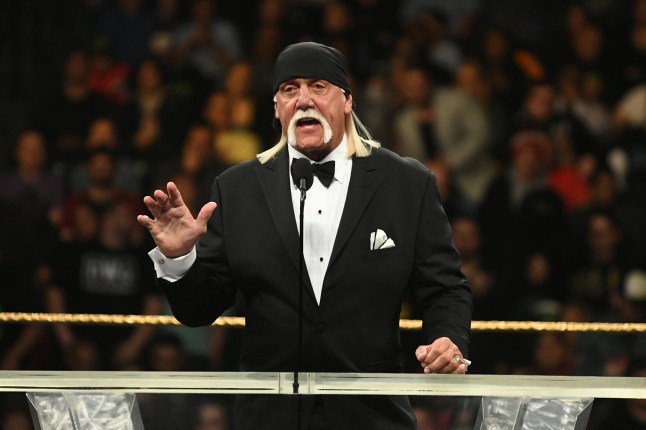 Mandatory Credit: Photo by MediaPunch/REX/Shutterstock (10189480u) Hulk Hogan 2019 WWE Hall Of Fame Ceremony, New York City, USA - 06 Apr 2019