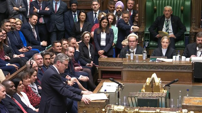 Prime Minister Sir Keir Starmer speaking in the House of Commons, Westminster, London as Parliament returned on Tuesday with Labour ministers on the Government frontbench for the first time in more than a decade. Picture date: Monday March 20, 2023. PA Photo. See PA story Politics Parliament. Photo credit should read: House of Commons/UK Parliament/PA Wire