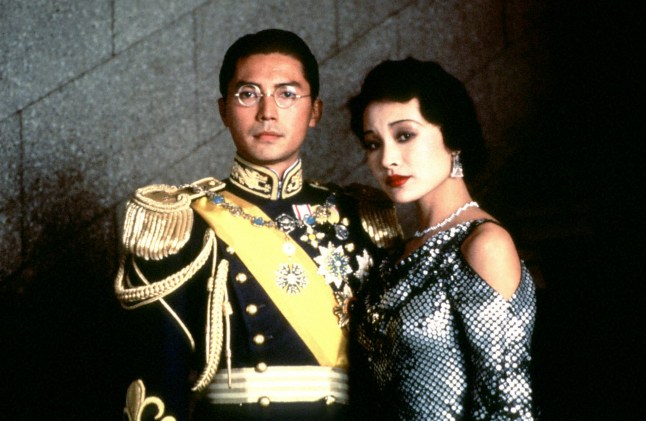 A scene from the film 'THE LAST EMPEROR' (1987)...Picture Shows:JOHN LONE as Pu Yi and JOAN CHEN as Wan Jung. TX:Saturday, 24 February, BBC TWO John Lone stars as Pu Yi in Bernardo Bertolucci's film 'The Last Emperor' to coincide the programme 'I Love The 80's'. At the age of three Pu Yi became the Emperor of China. At the time of his death he was nothing more than a common gardener. The film shows Pu Yi's imprisonment in the Forbidden City, his abdication, his decline and dissolute lifestyle and finally his death. As a youth within the Forbidden City, he was taught the ways of the Europeans by a tutor named Reginald Johnston (Peter O'Toole). During the years as a strong friendship developed between them, Reginald was Pu Yi's only link to the outside world he longed for. In order to keep Pu Yi sane, Johnston advised him to marry and he takes an empress (Joan Chen) and a concubine. WARNING: This copyright image may be used only to publicise current BBC programmes or other BBC output. Any other use whatsoever without specific prior approval from the BBC may result in legal action. ...? Hemdale Pictures Unmanipulated picture Saturday, 24 February