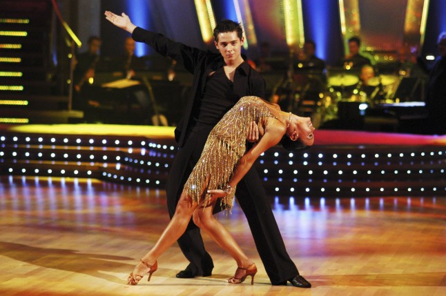 Television programme : STRICTLY COME DANCING...Picture shows: Eastenders star CHRIS PARKER and professional dancer HANNA KARTTUNEN during rehearsals for Strictly Come Dancing. TX: BBC1 N/A Strictly Come Dancing brings glamour back to Saturday nights. Hosts BRUCE FORSYTH and TESS DALY watch over eight celebrities teamed with eight professional dancers as they're put to public vote for their dancing techniques. Costumes, lip-gloss and glitter are mandetory. WARNING: Use of this copyright image is subject to Terms of Use of BBC Digital Picture Service. In particular, this image may only be used during the publicity period for the purpose of publicising 'Strictly Come Dancing' and provided the BBC is credited. Any use of this image on the internet or for any other purpose whatsoever, including advertising or other commercial uses, requires the prior written approval of the BBC.