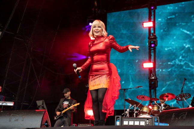 PERTH, SCOTLAND - JULY 23: Toyah performs at Rewind Scotland Festival 2023 at Scone Palace on July 23, 2023 in Perth, Scotland. (Photo by Lorne Thomson/Redferns)