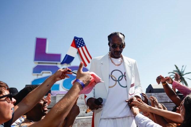 UNSPECIFIED: (EXCLUSIVE COVERAGE) In this image released on August 11, Snoop Dogg performs at the LA28 Olympic Games Handover Celebration. (Photo by Emma McIntyre/Getty Images for LA28)