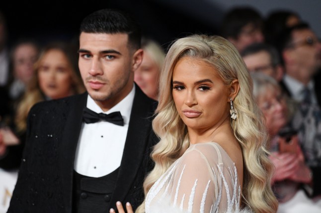 Mandatory Credit: Photo by Scott Garfitt/REX/Shutterstock (10537867dh) Tommy Fury and Molly-Mae Hague 25th National Television Awards, Arrivals, O2, London, UK - 28 Jan 2020