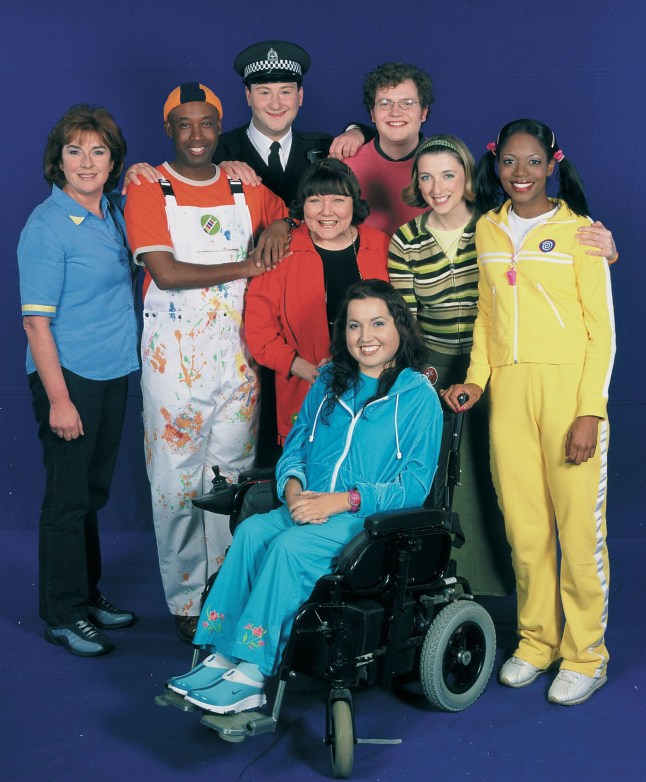 TELEVISION PROGRAMME 'BALAMORY'...Picture shows: Left to right: JULIET CADZOW as Edie McCredie, RODD CHRISTENSEN as Spencer, ANDREW AGNEW as PC Plum, MARY RIGGANS as Suzie Sweet, MILES JUPP as Archie, KIM TSERKEZIE as Penny Pocket, JULIE WILSON NIMMO as Ms Hoolie and KASAI HADDAD as Josie Jump. TX: CBeebies Bigger and brighter than before, Balamory is back on CBeebies with new music, sets and even more exciting play days guaranteed to keep children entertained. WARNING: Use of this copyright image is subject to Terms of Use of BBC Digital Picture Service. In particular, this image may only be used during the publicity period for the purpose of publicising 'BALAMORY' and provided the BBC is credited. Any use of this image on the internet or for any other purpose whatsoever, including advertising or other commercial uses, requires the prior written approval of BBC....Left to right: JULIET CADZOW as Edie McCredie, RODD CHRISTENSEN as Spencer, ANDREW AGNEW as PC Plum, MARY RIGGANS as Suzie Sweet, MILES JUPP as Archie, KIM TSERKEZIE as Penny Pocket, JULIE WILSON NIMMO as Ms Hoolie and KASAI HADDAD as Josie Jump. (Mary Riggans died 2/12/2013)