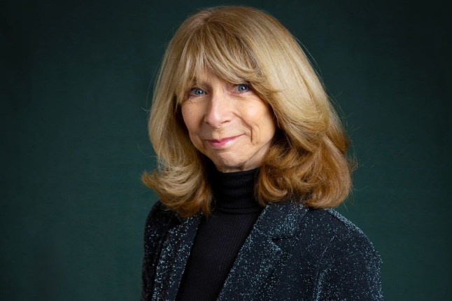 Coronation Street actress Helen Worth, who plays the iconic character Gail Platt, smiling into the camera