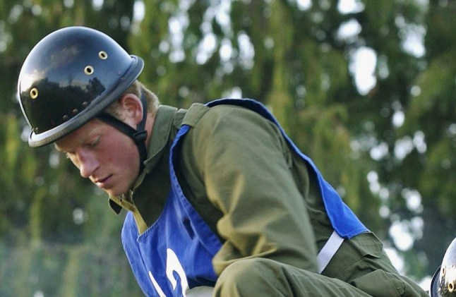 SANDHURST, ENGLAND - SEPTEMBER 24: Prince Harry takes part in a command task exercise at the British Army's Regular Commissions Board (RCB) held over four days at Westbury September 24, 2004 in Sandhurst, Wiltshire, England. Clarence House confirmed on Friday that the Prince passed the Board and has been selected for officer training at the Royal Military Academy at Sandhurst. (Photo by Giles Penfound/MoD/Crown Copyright/Pool/Getty Images)