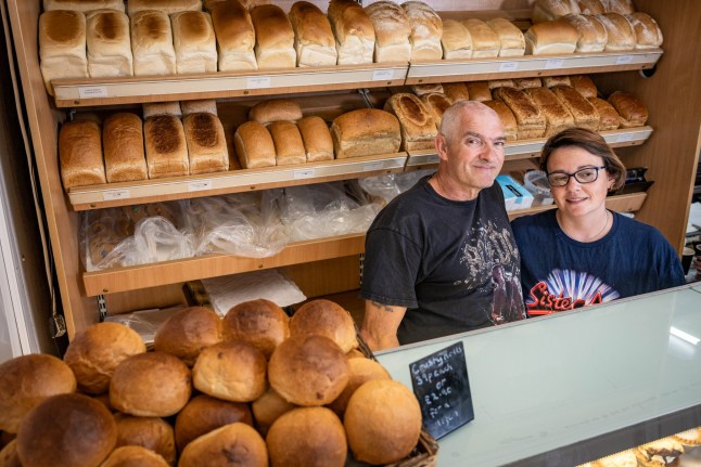 Emma and Andy Godfrey owners of Wellbread Bakers in Swaffham. Release date September 23 2024. Hundreds of residents in a pretty market town are up in arms over plans to open a Greggs' store on their high street. Plans for the bakery-chain to move into a vacant unit in Swaffham, Norfolk, has led to anger among by locals who say big name businesses aren't welcome. Residents in the Georgian market town have rushed to sign a petition opposing the plan and to protect a popular family bakery. Well Bread Bakers, in Swaffham, Norfolk, are amongst hundreds of residents objecting to the proposals for the bakery-chain to set up shop. They have been a firm favourite in Swaffham for the last 40 years with many residents opting to shop local.