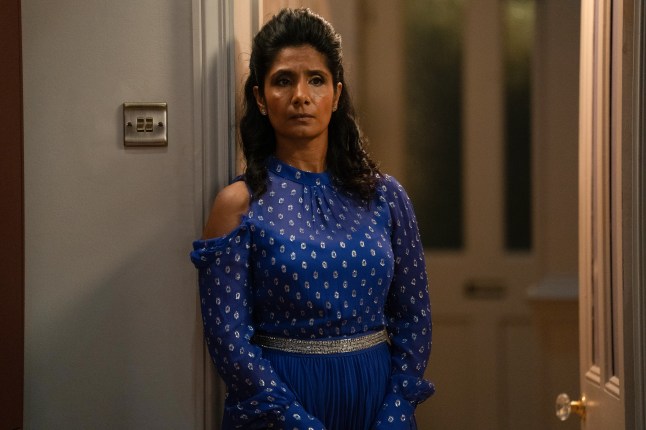 Suki looks troubled in the Panesar home in EastEnders