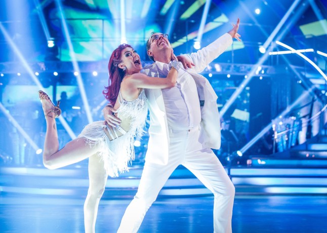 TELEVISION PROGRAMME: Strictly Come Dancing: BBC handout photo of Rev Richard Coles and his dance partner Dianne Buswell, as they take part in a dress rehearsal before the live show of the BBC1 dance contest, Strictly Come Dancing. PRESS ASSOCIATION Photo. Issue date: Saturday September 23, 2017. See PA story SHOWBIZ Strictly. Photo credit should read: Guy Levy/PA Wire NOTE TO EDITORS: Not for use more than 21 days after issue. You may use this picture without charge only for the purpose of publicising or reporting on current BBC programming, personnel or other BBC output or activity within 21 days of issue. Any use after that time MUST be cleared through BBC Picture Publicity. Please credit the image to the BBC and any named photographer or independent programme maker, as described in the caption. EMBARGOED TO 2045 SATURDAY SEPTEMBER 23 For use in UK, Ireland or Benelux countries only