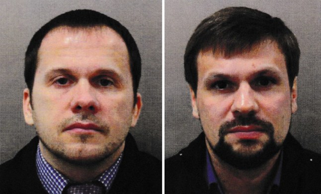 Undated handout file photo issued by the Metropolitan Police of Alexander Petrov (left) and Ruslan Boshirov. The CPS issued European Arrest Warrants for the extradition of the two Russian Nationals in connection with the Novichok poisoning attack on Sergei Skripal and his daughter Yulia. A third Russian spy faces charges of attempted murder over the Salisbury Novichok poisonings. Issue date: Tuesday September 21, 2021. PA Photo. Denis Sergeev, who used the alias Sergey Fedotov while in the UK, faces a string of charges including trying to kill former Russian spy Sergei Skripal, his daughter Yulia and ex-police officer Nick Bailey. See PA story POLICE Salisbury. Photo credit should read: Metropolitan Police/PA Wire NOTE TO EDITORS: This handout photo may only be used in for editorial reporting purposes for the contemporaneous illustration of events, things or the people in the image or facts mentioned in the caption. Reuse of the picture may require further permission from the copyright holder.