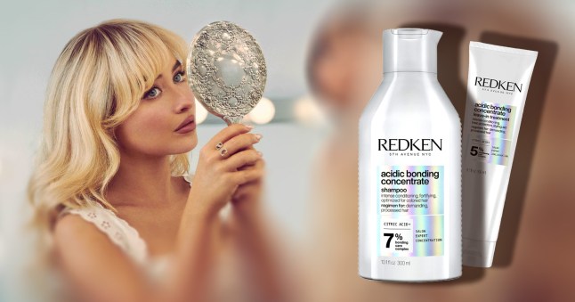 Image of Sabrina Carpenter and Redken products - now on sale this Amazon Prime Big Deal Days