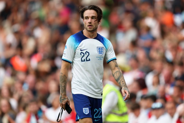 MANCHESTER, ENGLAND - JUNE 11: Liam Payne of England during Soccer Aid for Unicef 2023 at Old Trafford on June 11, 2023 in Manchester, England. (Photo by Matt McNulty/Getty Images)