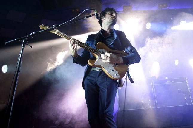 Mandatory Credit: Photo by Rmv/REX/Shutterstock (5541560a) Felix White The Maccabees concert, The Barrowlands, Glasgow, Britain - 15 Jan 2016