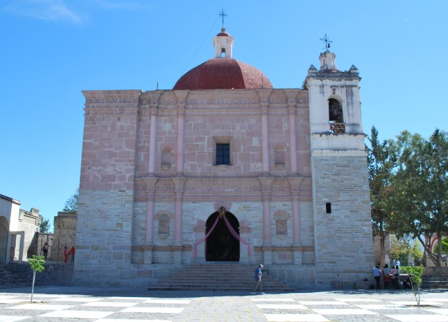 MITLA, OAXACA, MEXICO Photo shows the Church of San Pablo Apostol at Mitla. Ancient tunnels believed to be the ?entrance to the underworld? have been found penetrating deep into the earth beneath a centuries-old church (Credit: Thelma Datter via Pen News) (Pen News ?25, ?15, ?10 online) (Contact editor@pennews.co.uk/07595759112)