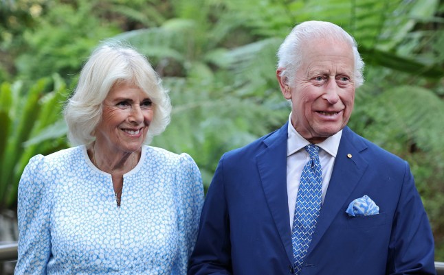 King Charles III and Queen Camilla during a tour of the Australian National Botanic Gardens, in Canberra, on day two of the royal visit to Australia and Samoa. Picture date: Monday October 21, 2024. PA Photo. See PA story ROYAL Tour. Photo credit should read: Chris Jackson/PA Wire