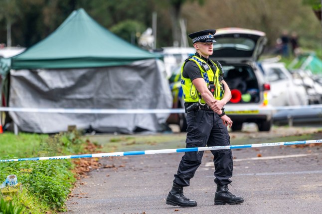 BNPS.co.uk (01202 558833) Pic: BNPS Date: 29/10/2024 Pictured: Police at the scene in Tuckton Tea Gardens. An elderly woman has died after falling into a river next to a tea gardens. The emergency services rushed to the Tuckton Tea Gardens on the River Stour in Bournemouth, Dorset, at 9.21am today after a member of the public saw a body in the water. The corpse was recovered and identified as that of a woman aged in her 80s.