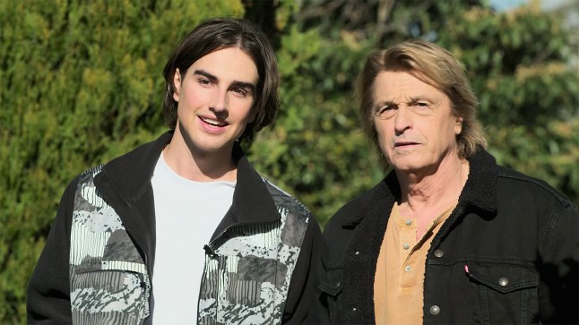 Shane Ramsay and son Max in Neighbours