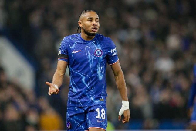 Christopher Nkunku of Chelsea seen during the UEFA