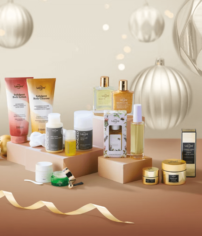 Image of Lacura products from Aldi that you can expect this Christmas