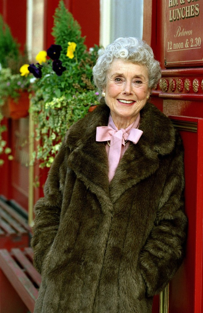 Hilda Braid as Nana Moon in EastEnders