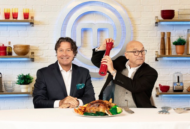 WARNING: Embargoed for publication until 00:00:01 on 17/02/2021 - Programme Name: Masterchef S17 - TX: n/a - Episode: Masterchef S17 - Judges Generics (No. Judges Generics) - Picture Shows: **STRICTLY EMBARGOED NOT FOR PUBLICATION UNTIL 00:01 HRS ON WEDNESDAY 17TH FEBRUARY 2021** John Torode, Gregg Wallace - (C) Shine TV - Photographer: Production