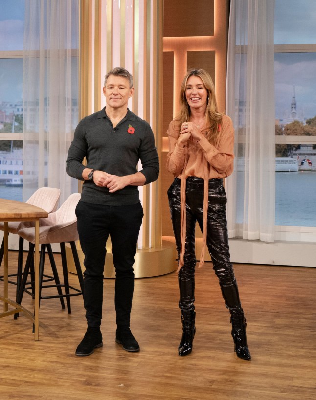 Editorial use only Mandatory Credit: Photo by Ken McKay/ITV/Shutterstock (14868469p) Ben Shephard, Cat Deeley 'This Morning' TV show, London, UK - 05 Nov 2024