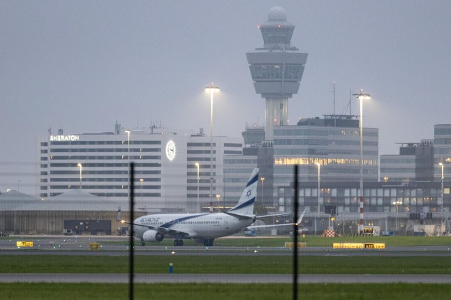 Schiphol Airport in Amsterdam.