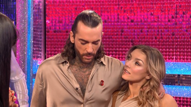 Pete Wicks and Jowita on Strictly looking emotional